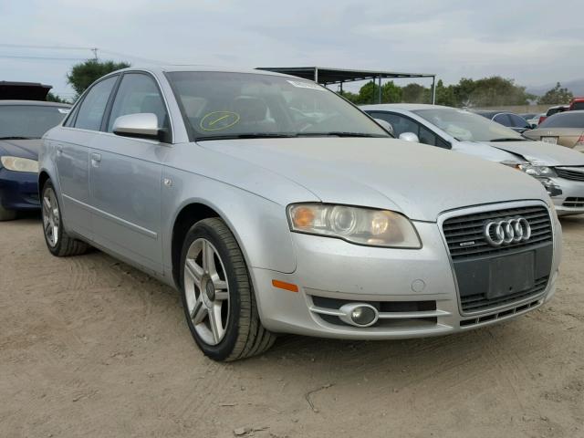 WAUDF78E07A152449 - 2007 AUDI A4 2.0T QU SILVER photo 1