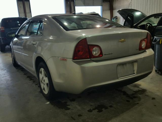 1G1ZG57B78F161230 - 2008 CHEVROLET MALIBU LS ვერცხლისფერი ფოტო 3