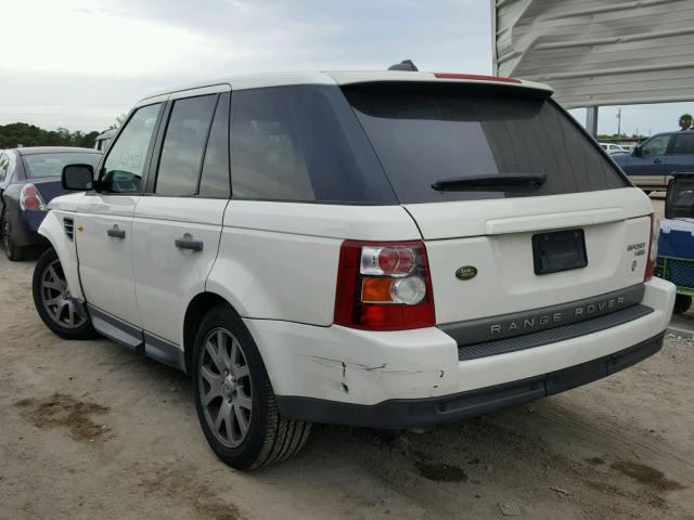 SALSF25418A162698 - 2008 LAND ROVER RANGE ROVE WHITE photo 3