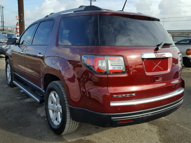 1GKKRNED5GJ312623 - 2016 GMC ACADIA SLE RED photo 3