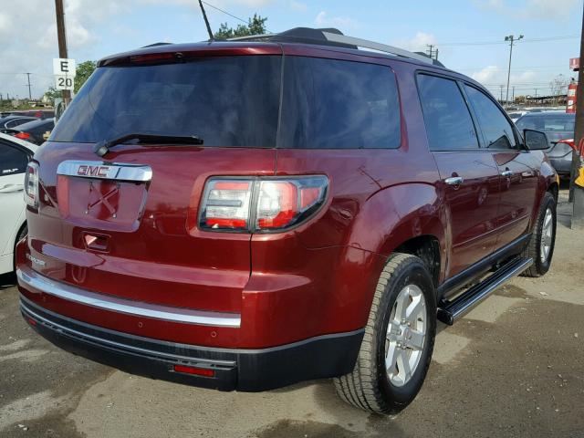 1GKKRNED5GJ312623 - 2016 GMC ACADIA SLE RED photo 4