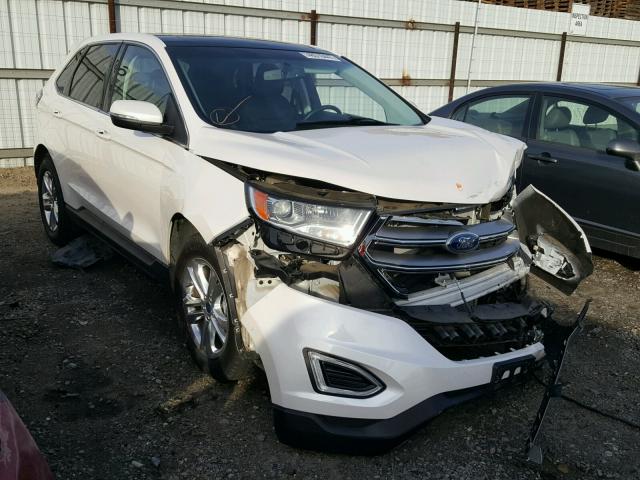 2FMTK4J97FBB81760 - 2015 FORD EDGE SEL WHITE photo 1