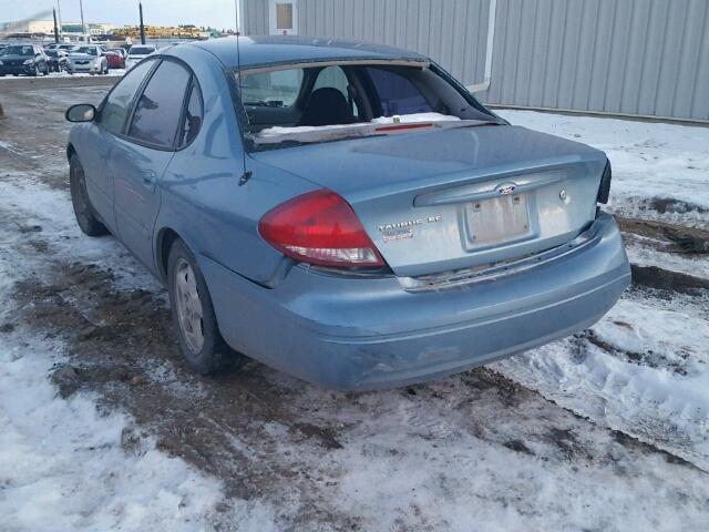 1FAFP53U96A185045 - 2006 FORD TAURUS SE BLUE photo 3