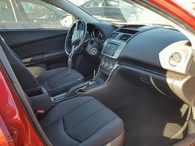 1YVHZ8DH4C5M43857 - 2012 MAZDA 6 I RED photo 5