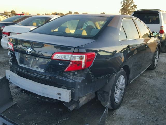 4T1BF1FK8CU070182 - 2012 TOYOTA CAMRY BASE BLACK photo 4