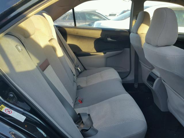 4T1BF1FK8CU070182 - 2012 TOYOTA CAMRY BASE BLACK photo 6