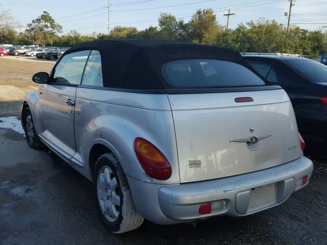 3C3EY55E85T620402 - 2005 CHRYSLER PT CRUISER SILVER photo 3