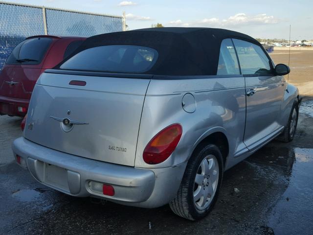 3C3EY55E85T620402 - 2005 CHRYSLER PT CRUISER SILVER photo 4