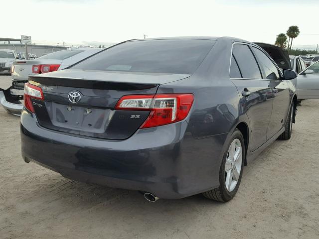 4T1BF1FK7EU349755 - 2014 TOYOTA CAMRY L GRAY photo 4