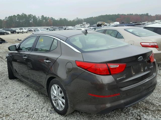 5XXGN4A71EG338743 - 2014 KIA OPTIMA EX BROWN photo 3