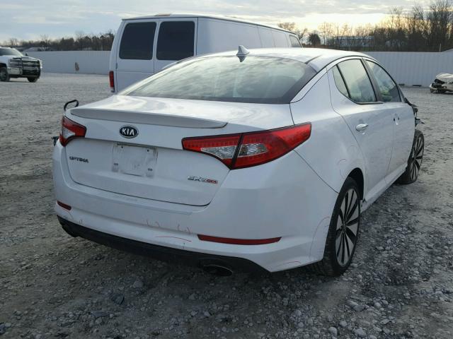 5XXGR4A6XCG047456 - 2012 KIA OPTIMA SX WHITE photo 4