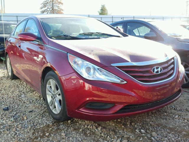 5NPEB4AC4BH259080 - 2011 HYUNDAI SONATA GLS RED photo 1