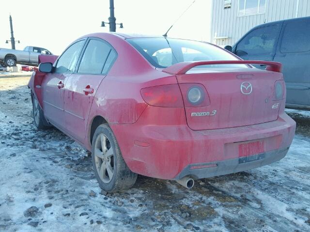 JM1BK12F061435081 - 2006 MAZDA 3 I RED photo 3