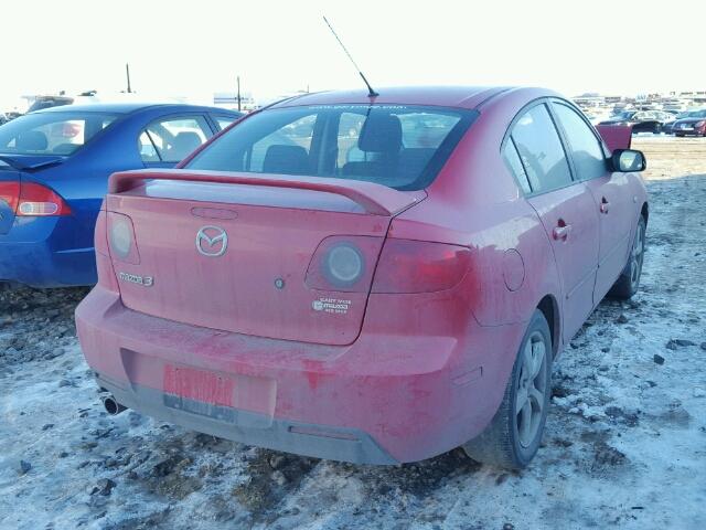 JM1BK12F061435081 - 2006 MAZDA 3 I RED photo 4