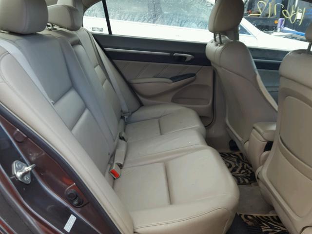 2HGFA16999H519318 - 2009 HONDA CIVIC EXL رمادي صورة 6