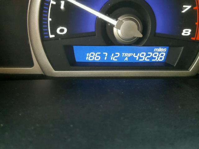 2HGFA16999H519318 - 2009 HONDA CIVIC EXL رمادي صورة 8