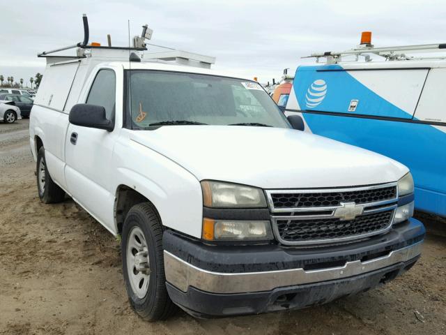 1GCEC14X97Z121254 - 2007 CHEVROLET SILVERADO WHITE photo 1