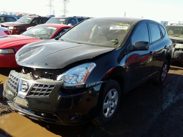 JN8AS58V88W122341 - 2008 NISSAN ROGUE S BLACK photo 2