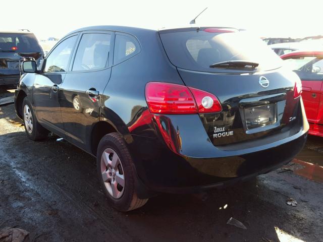 JN8AS58V88W122341 - 2008 NISSAN ROGUE S BLACK photo 3