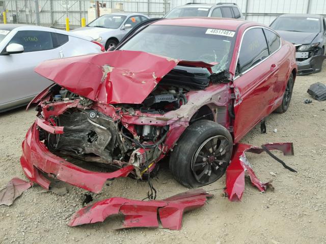 1HGCS1A34CA009015 - 2012 HONDA ACCORD LX RED photo 2