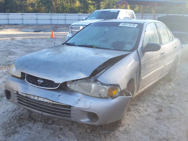 3N1CB51D7YL321136 - 2000 NISSAN SENTRA BAS SILVER photo 2