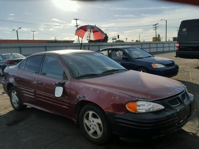 1G2NF52T0YM837736 - 2000 PONTIAC GRAND AM S MAROON photo 1