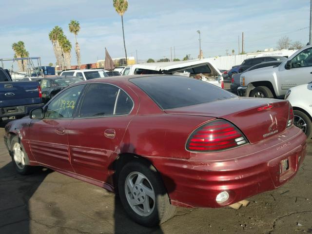 1G2NF52T0YM837736 - 2000 PONTIAC GRAND AM S MAROON photo 3