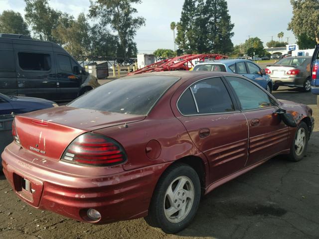 1G2NF52T0YM837736 - 2000 PONTIAC GRAND AM S 栗色 照片 4
