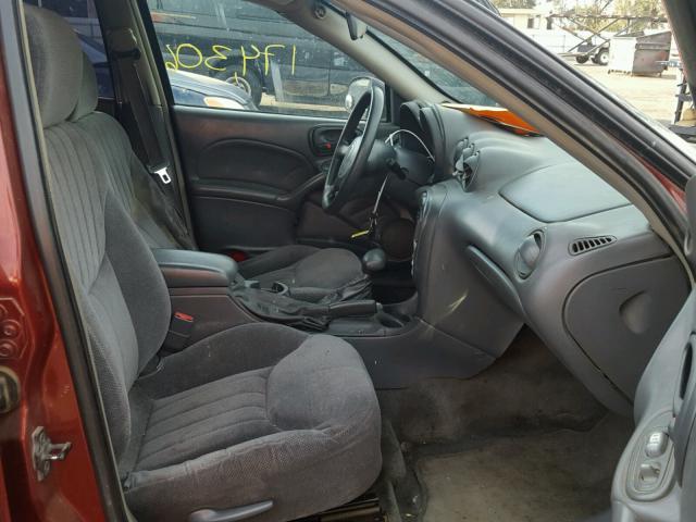 1G2NF52T0YM837736 - 2000 PONTIAC GRAND AM S 栗色 照片 5