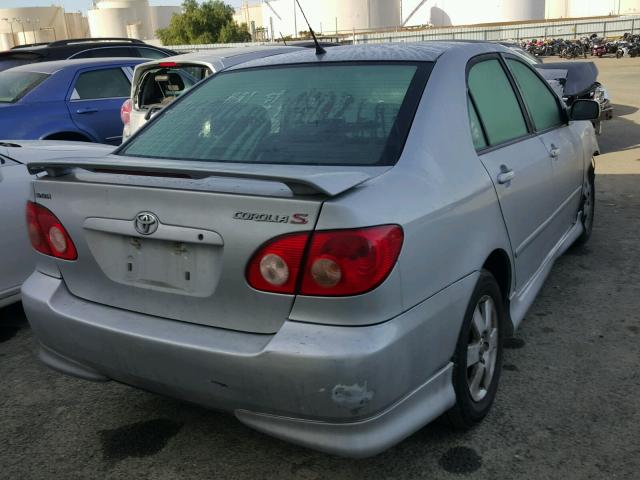 1NXBR30E86Z743434 - 2006 TOYOTA COROLLA CE SILVER photo 4