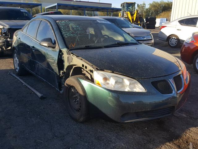 1G2ZF58B074261208 - 2007 PONTIAC G6 VALUE L GREEN photo 1