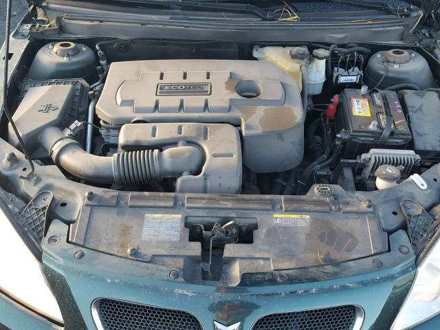 1G2ZF58B074261208 - 2007 PONTIAC G6 VALUE L GREEN photo 7