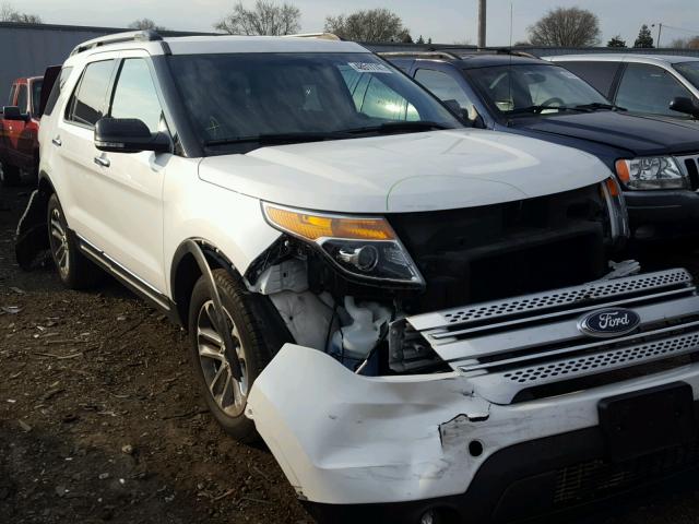 1FM5K8D85EGC11753 - 2014 FORD EXPLORER X WHITE photo 1