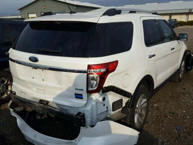 1FM5K8D85EGC11753 - 2014 FORD EXPLORER X WHITE photo 4