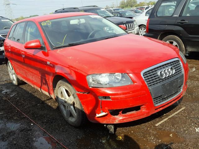 WAUHF78P56A183603 - 2006 AUDI A3 2 RED photo 1