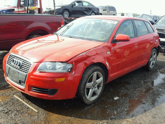 WAUHF78P56A183603 - 2006 AUDI A3 2 RED photo 2