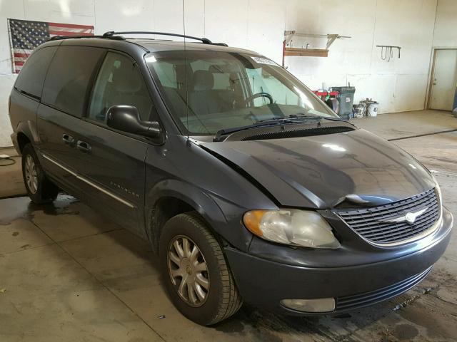 2C8GP54L81R304906 - 2001 CHRYSLER TOWN & COU BLUE photo 1