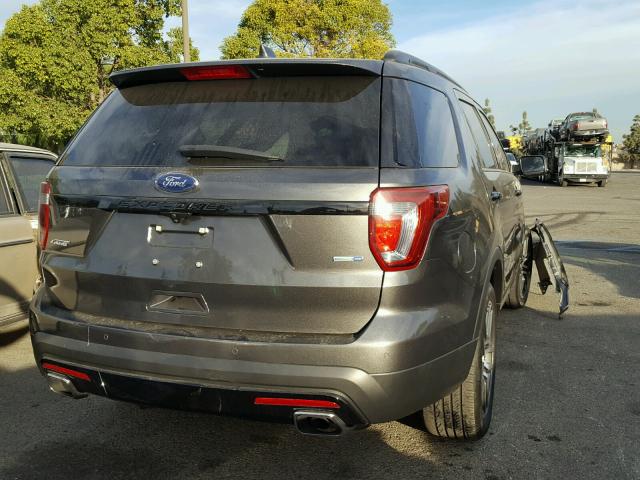 1FM5K8GTXHGC21876 - 2017 FORD EXPLORER S CHARCOAL photo 4