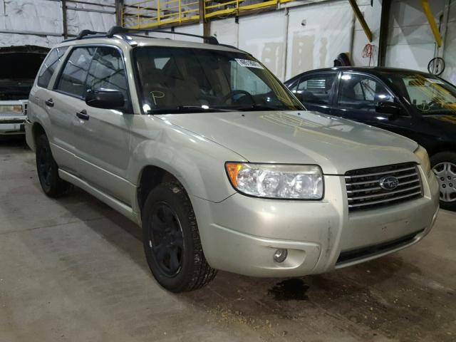 JF1SG636X7H729745 - 2007 SUBARU FORESTER 2 BEIGE photo 1