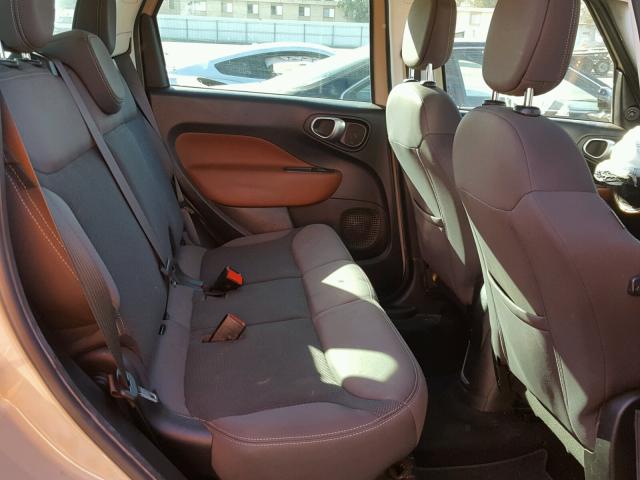 ZFBCFADH0EZ018506 - 2014 FIAT 500L TREKK TAN photo 6