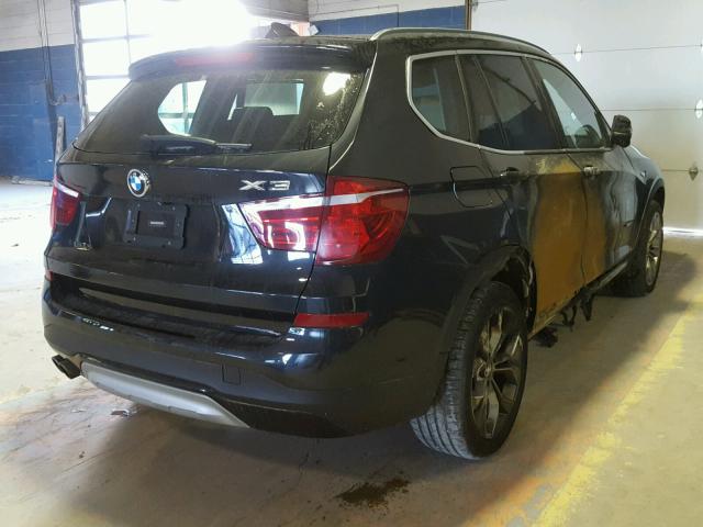 5UXWX9C50G0D65758 - 2016 BMW X3 XDRIVE2 BLACK photo 4