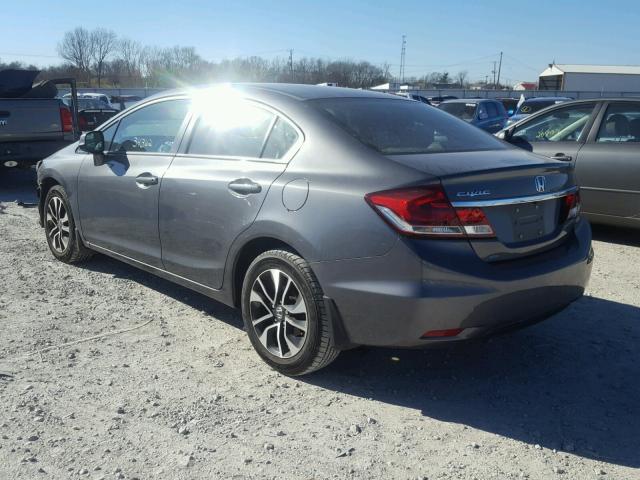 19XFB2F98DE005949 - 2013 HONDA CIVIC EXL GRAY photo 3