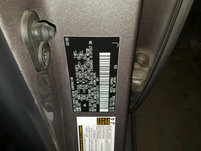 JTLKT324854016310 - 2005 TOYOTA SCION XB 灰色 照片 10