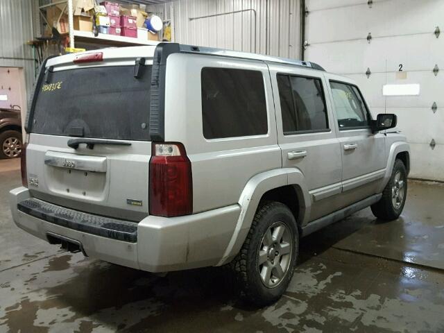 1J8HG58P37C595876 - 2007 JEEP COMMANDER SILVER photo 4