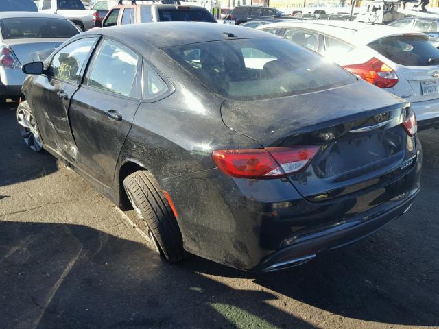 1C3CCCBBXFN743849 - 2015 CHRYSLER 200 S BLACK photo 3