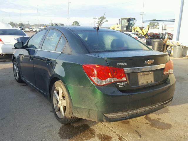 1G1PE5SB3E7440944 - 2014 CHEVROLET CRUZE LT GREEN photo 3