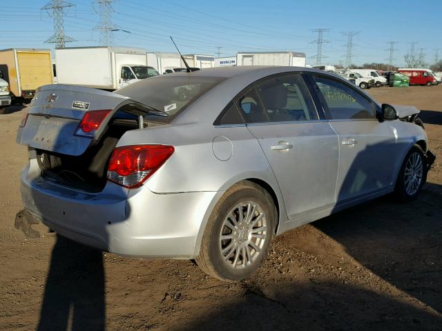 1G1PH5SB8D7224920 - 2013 CHEVROLET CRUZE ECO SILVER photo 4