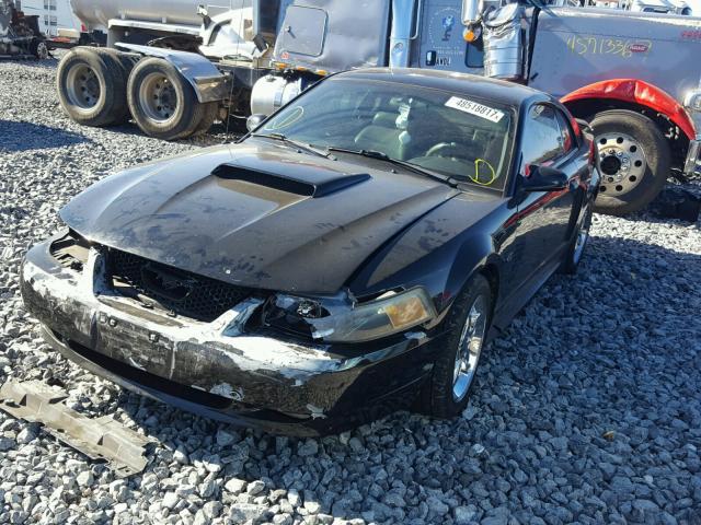 1FAFP42X61F105251 - 2001 FORD MUSTANG GT BLACK photo 2