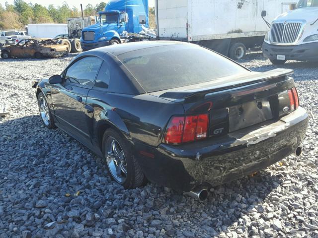 1FAFP42X61F105251 - 2001 FORD MUSTANG GT BLACK photo 3