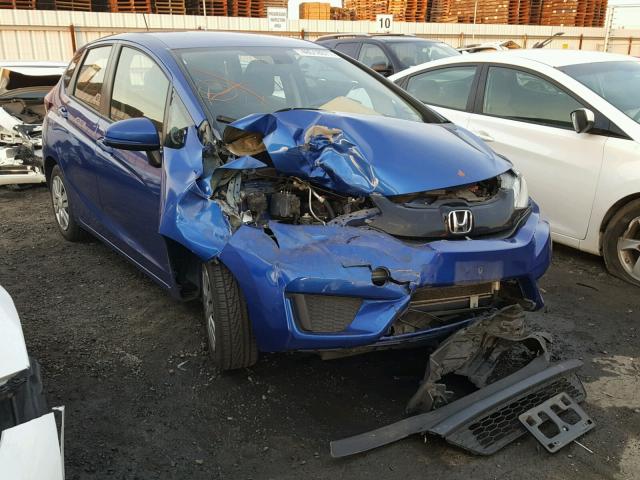 3HGGK5G54FM743131 - 2015 HONDA FIT LX BLUE photo 1